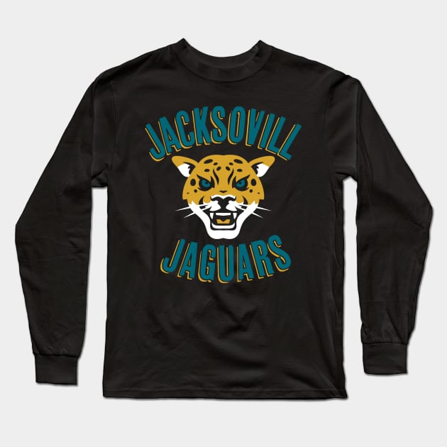 Jacksonville Jaguars Long Sleeve T-Shirt by lakokakr